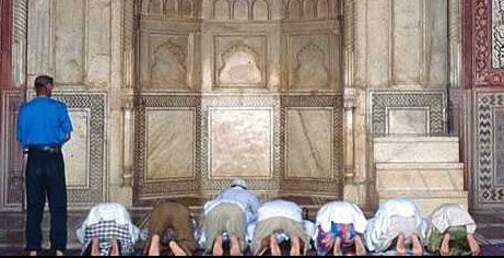 Mosque in prayer