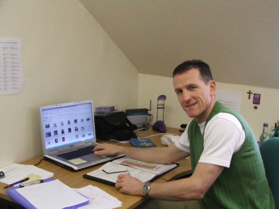 Brian Irvine at Computer
