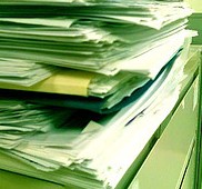File of papers