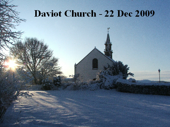 Daviot church with logo