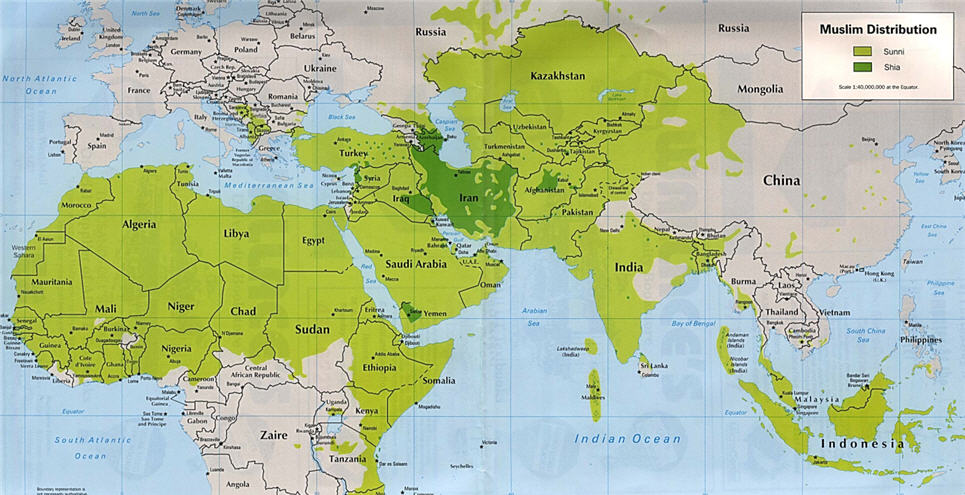 Sunni Shia Map