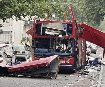 Bus bombed