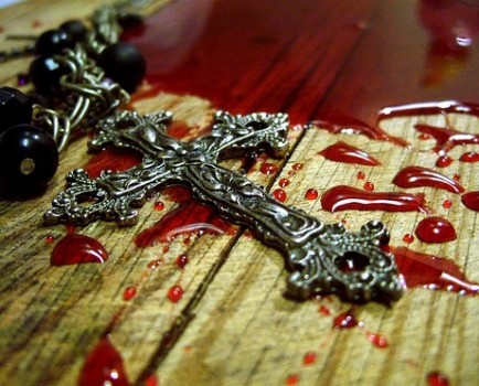 Cross and blood