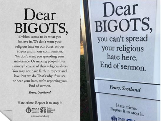 Hate posters